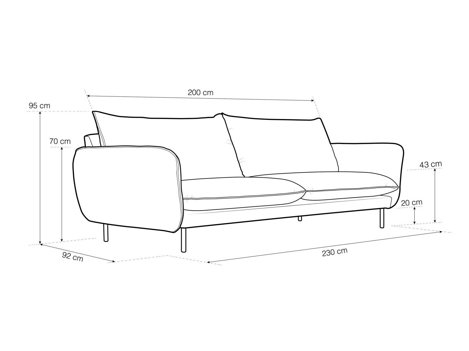 Dīvāns Ferlevi 115 (Bluvel 78)