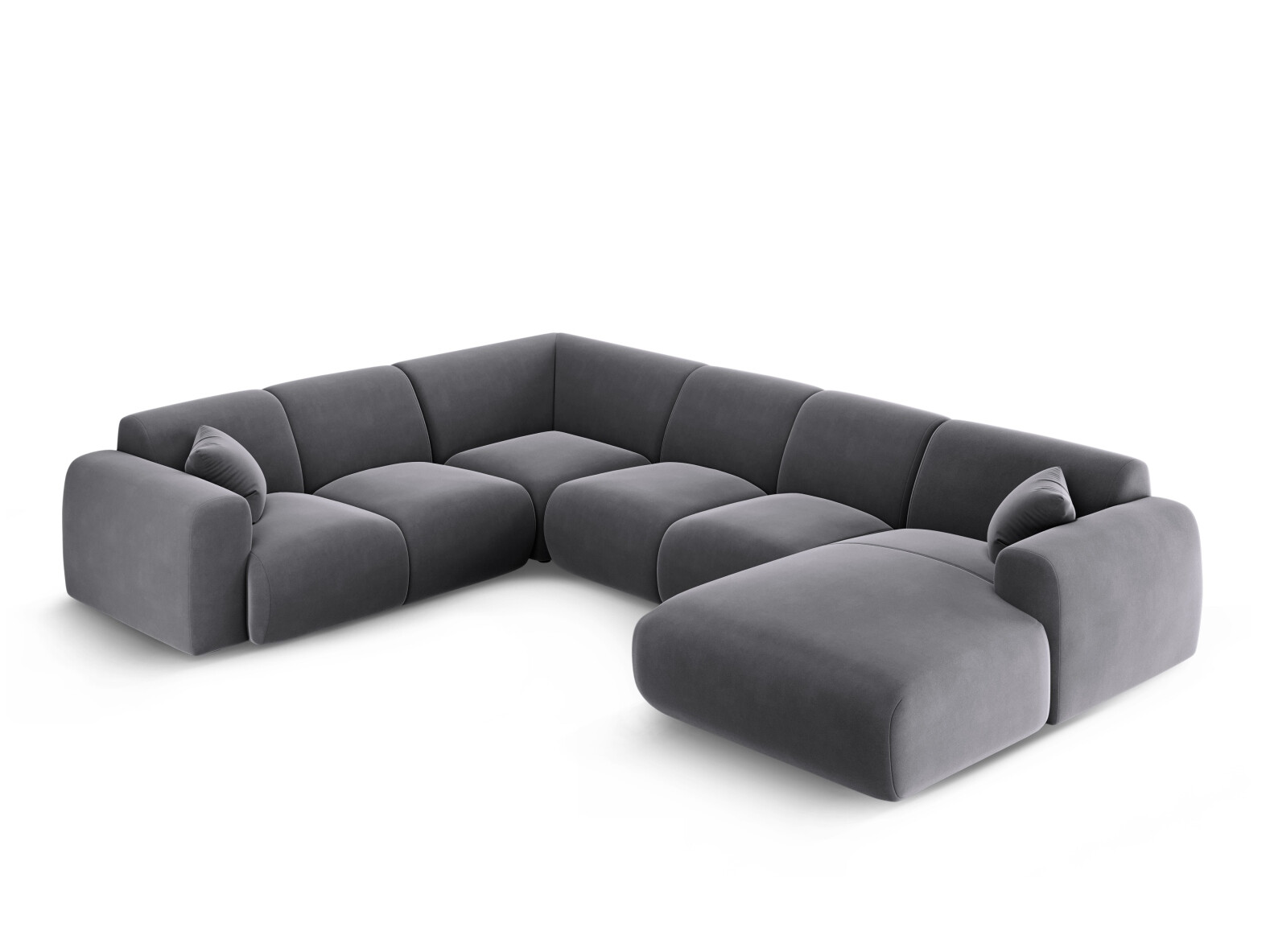 Stūra dīvāns Talfere 107 (Casino Graphite)