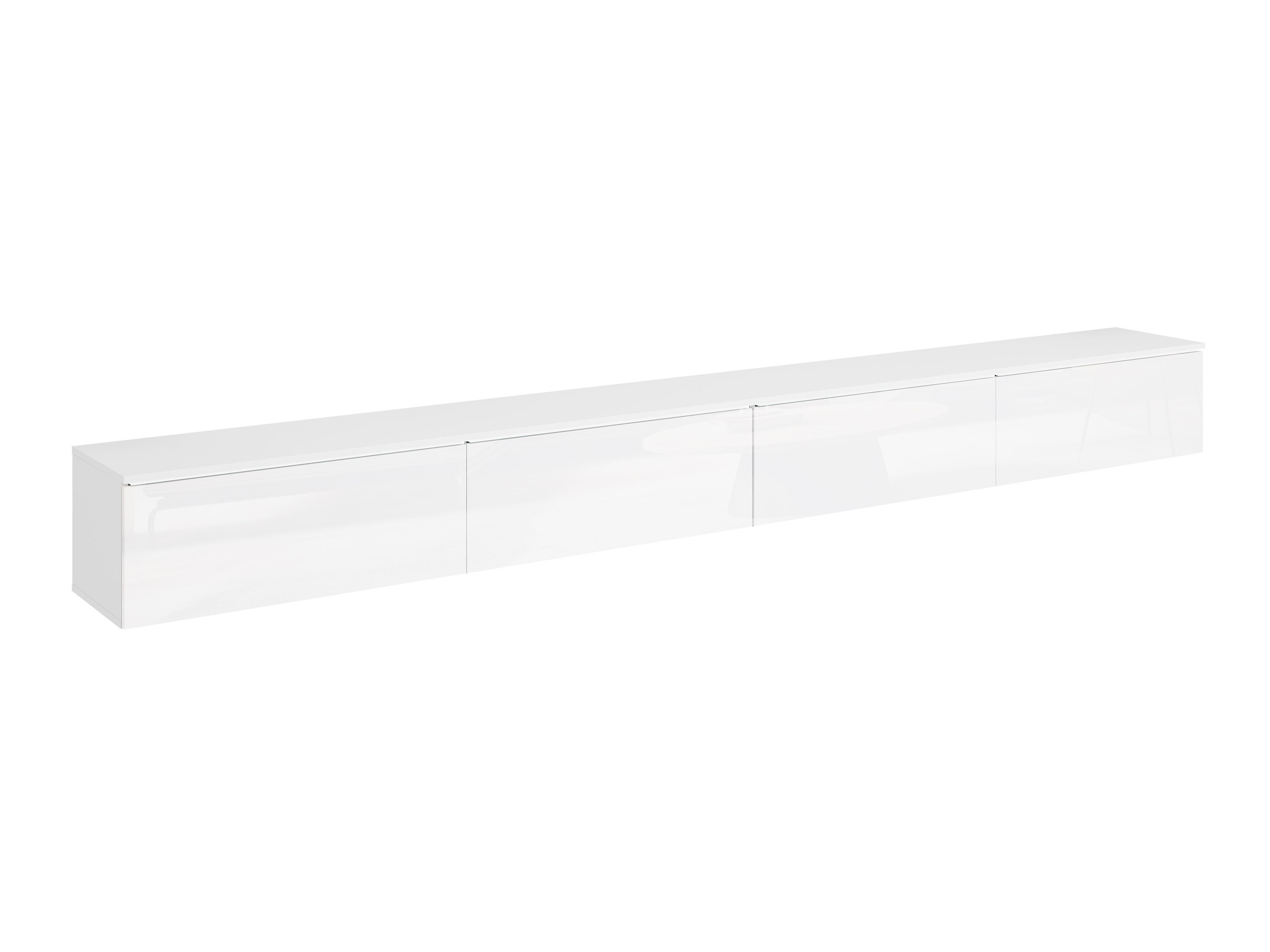 TV galds Sarasota 199 (Balts + Glancēts balts)