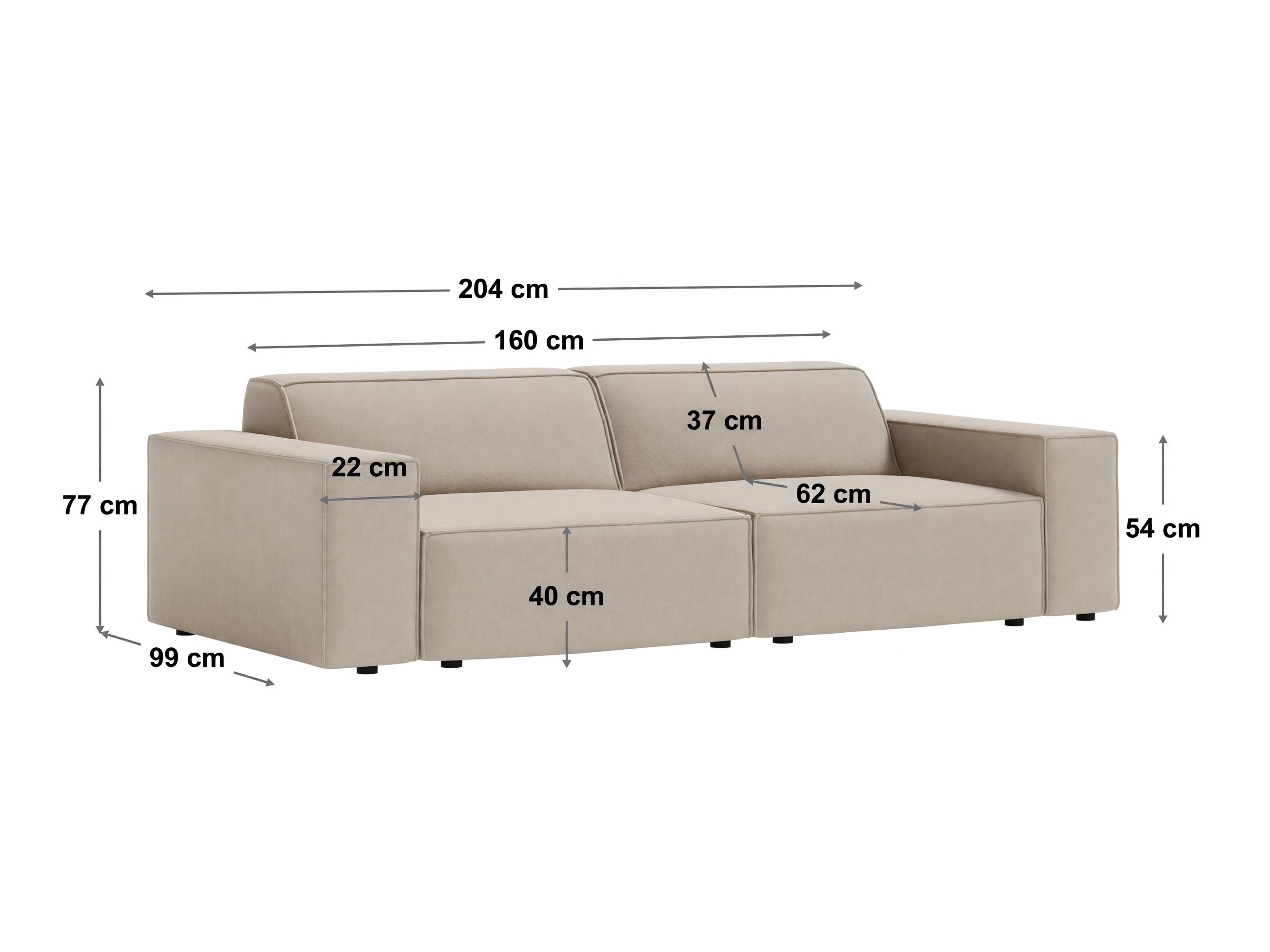 Moduļu dīvāns Lomcalu 132 (Baloo 2073)