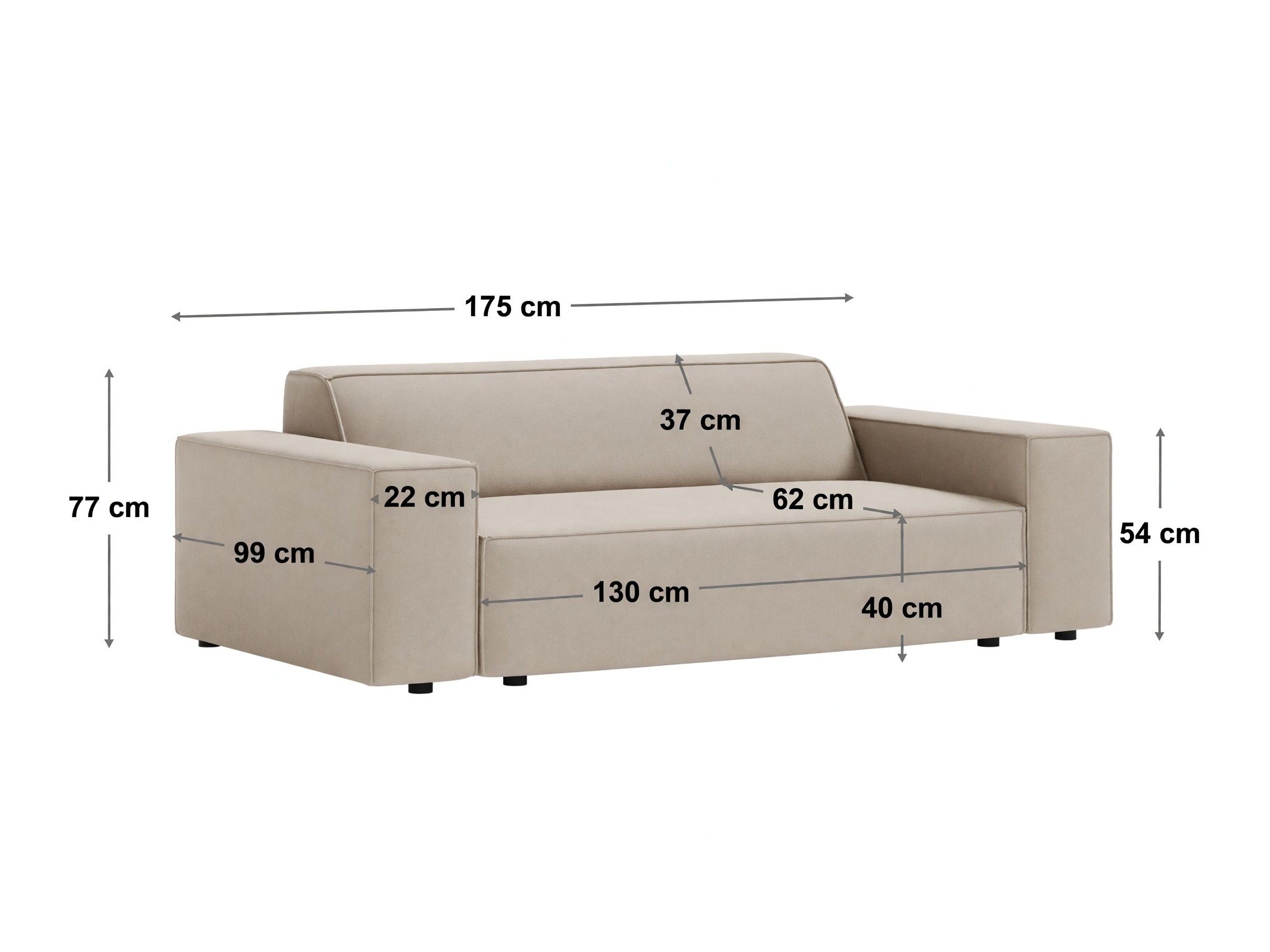 Dīvāns Lomcalu 133 (Venus 2940)