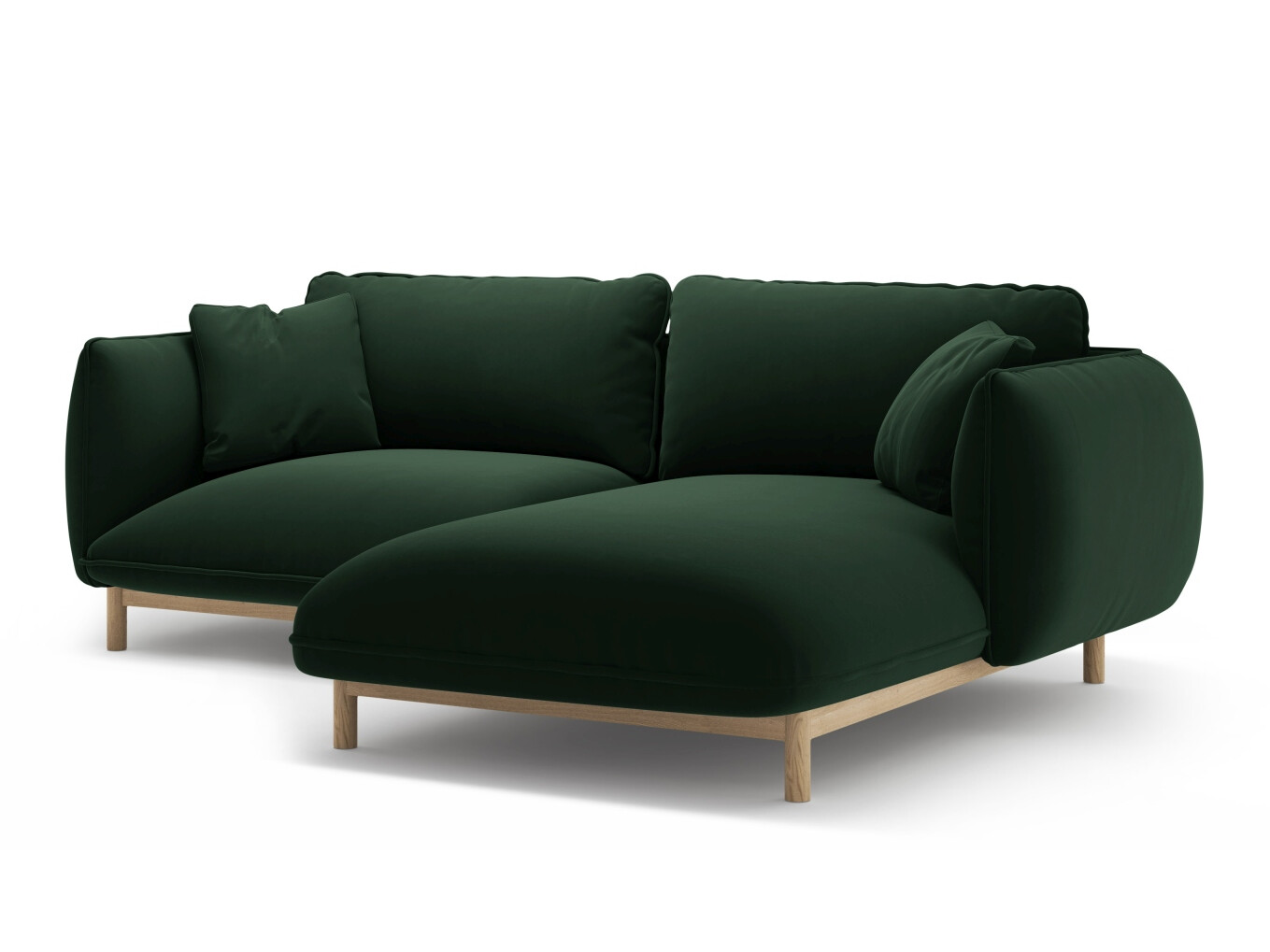 Stūra dīvāns Romvese 105 (Casino Deep Green)