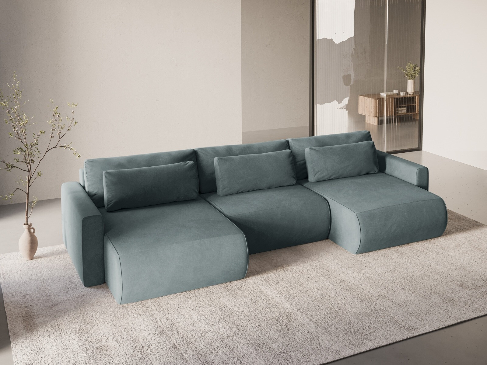 Stūra dīvāns Beckley 388 (Magic Velvet 2224)