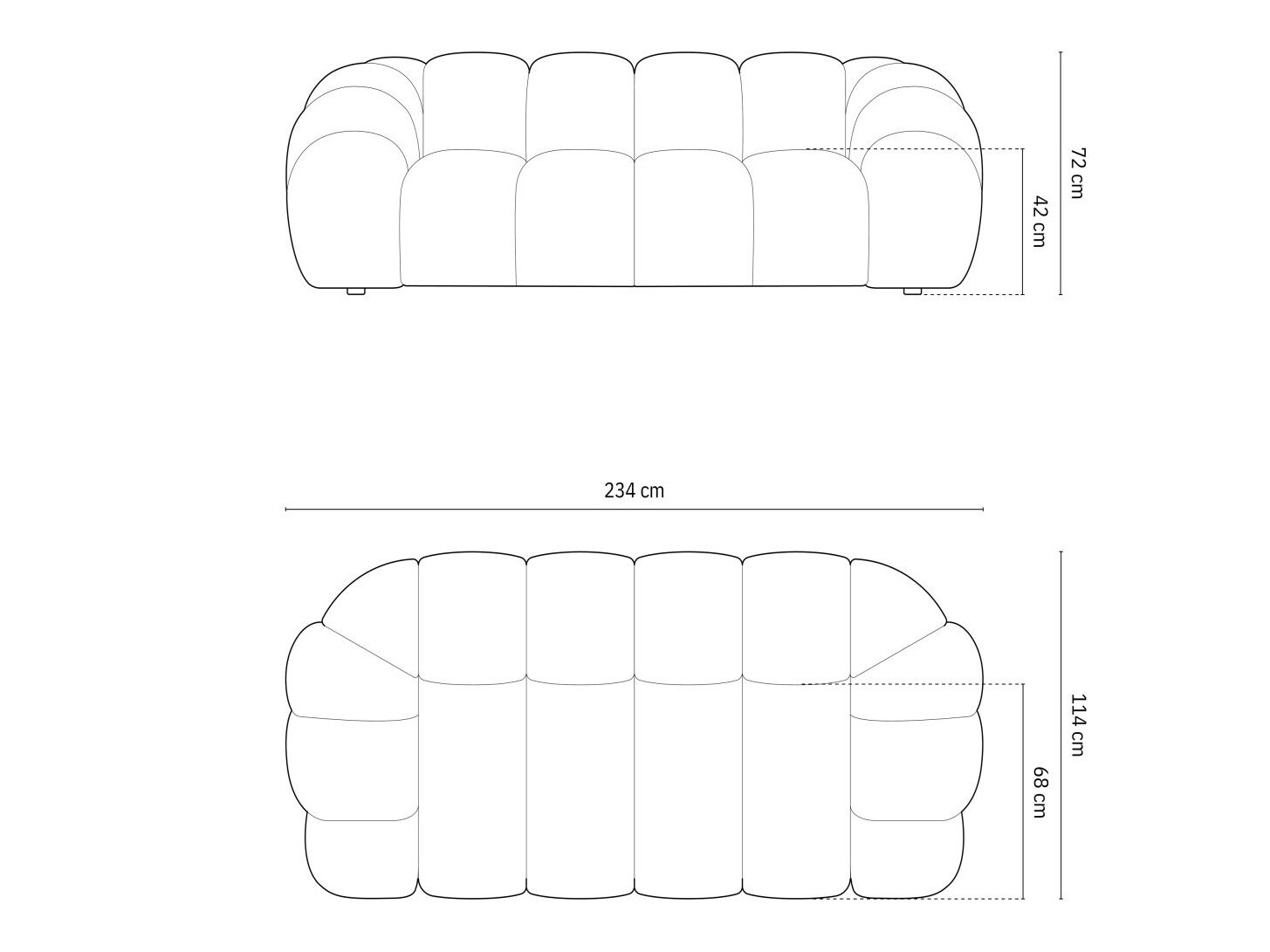 Dīvāns Cirnolu 106 (Bubble 03)