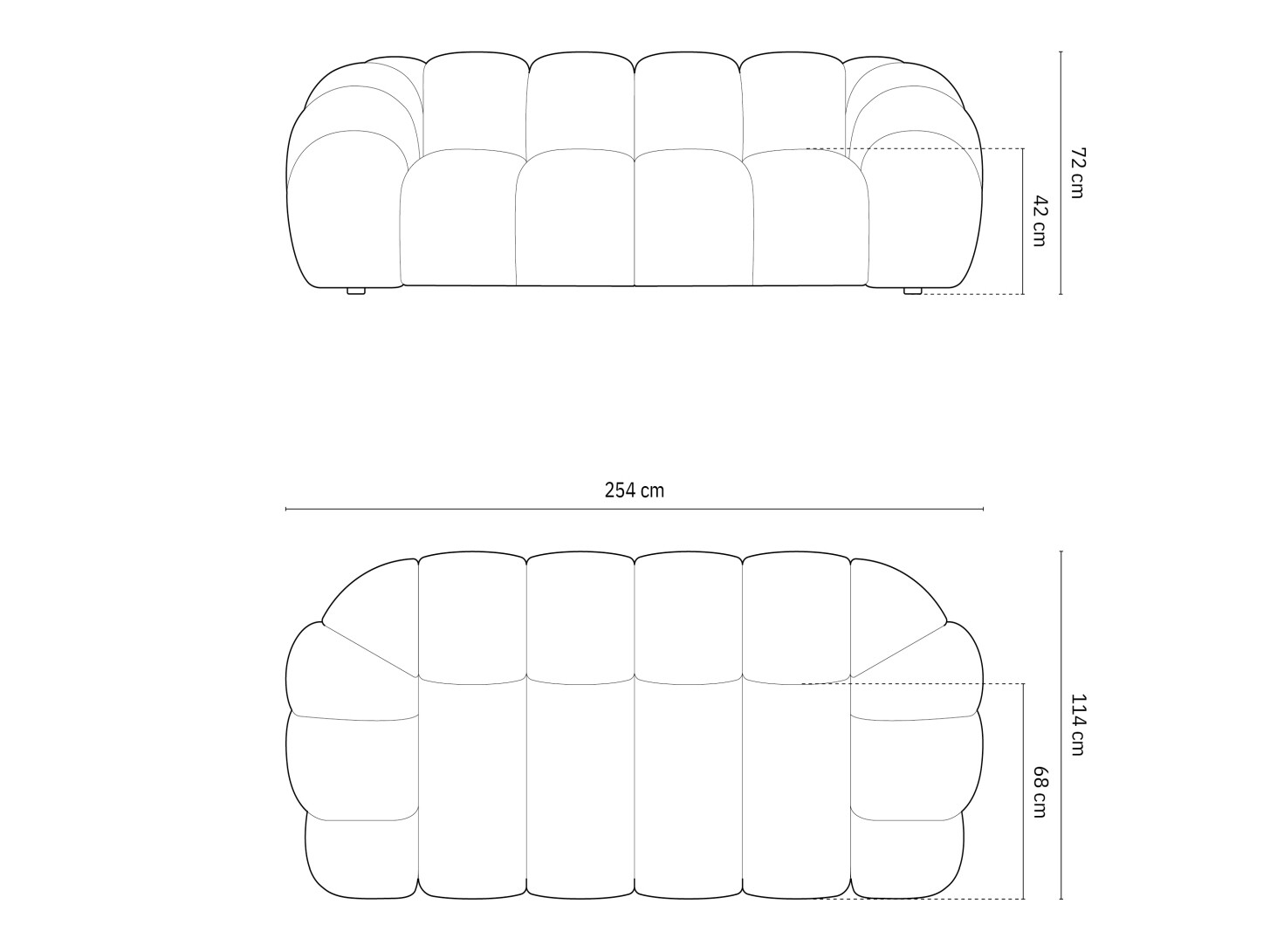 Dīvāns Cirnolu 101 (Bubble 10)