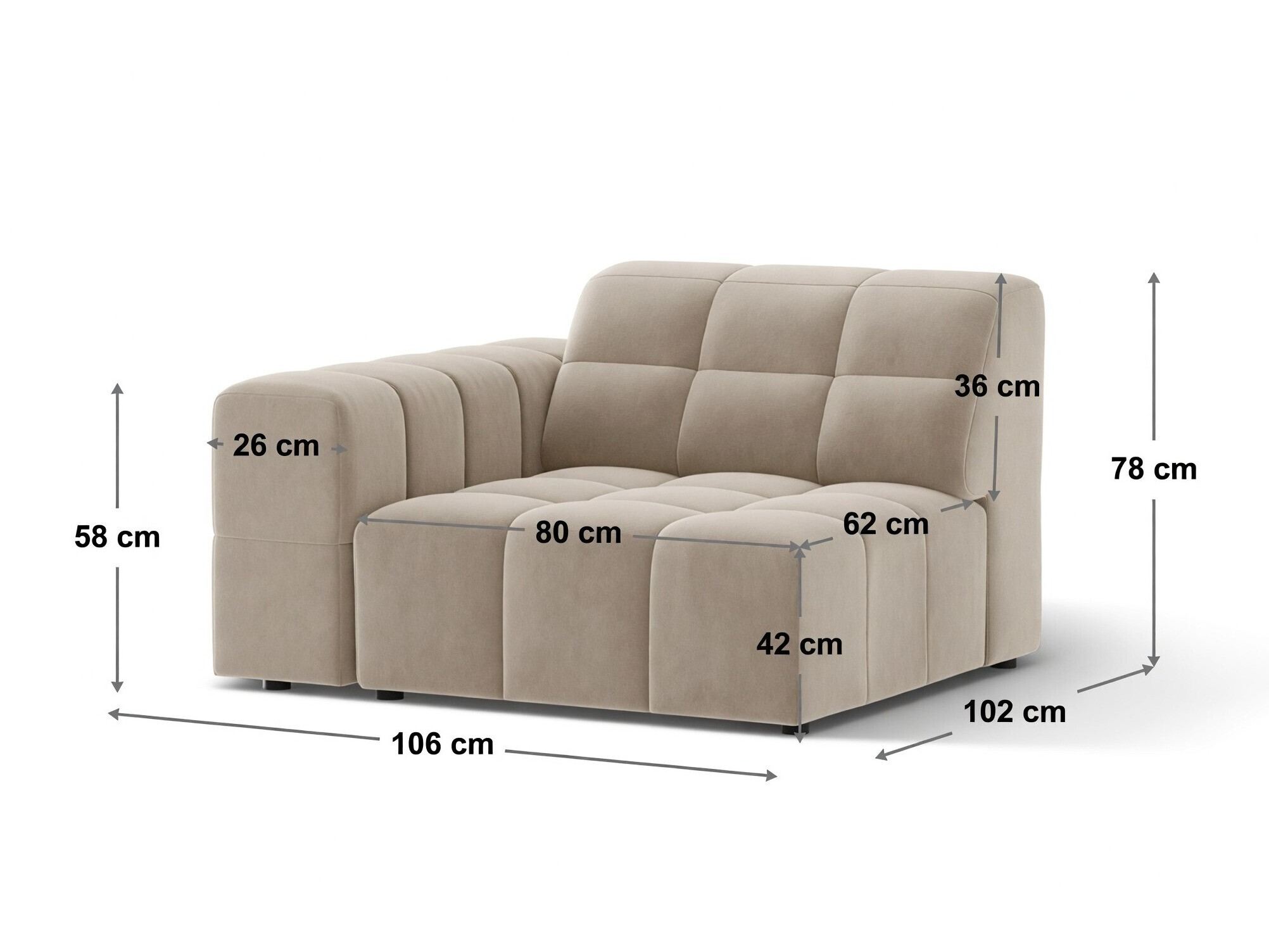 Moduļu krēsls Somelo 112 (Bluvel 14)