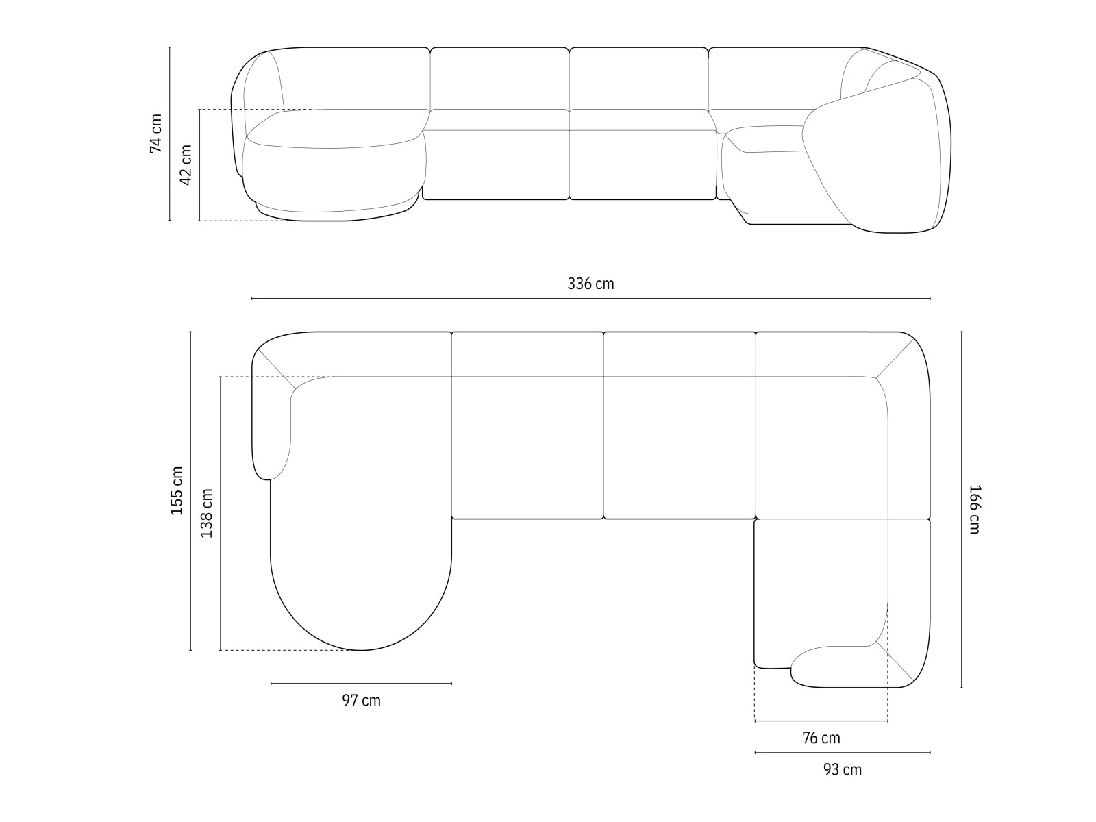 Stūra dīvāns Larelbu 101 (Salvador 17)