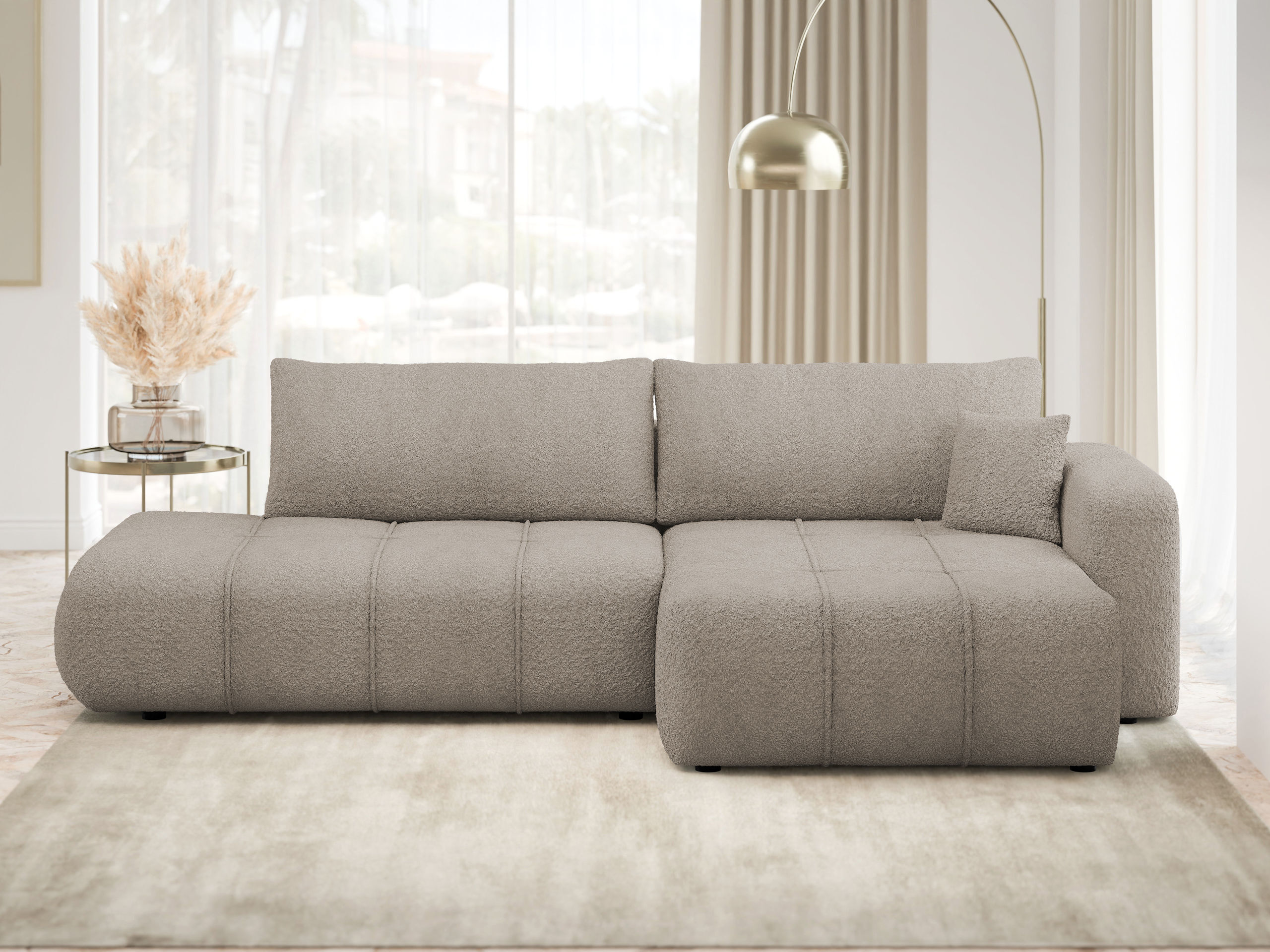 Stūra dīvāns Comfivo Laurus III (Coral 50)