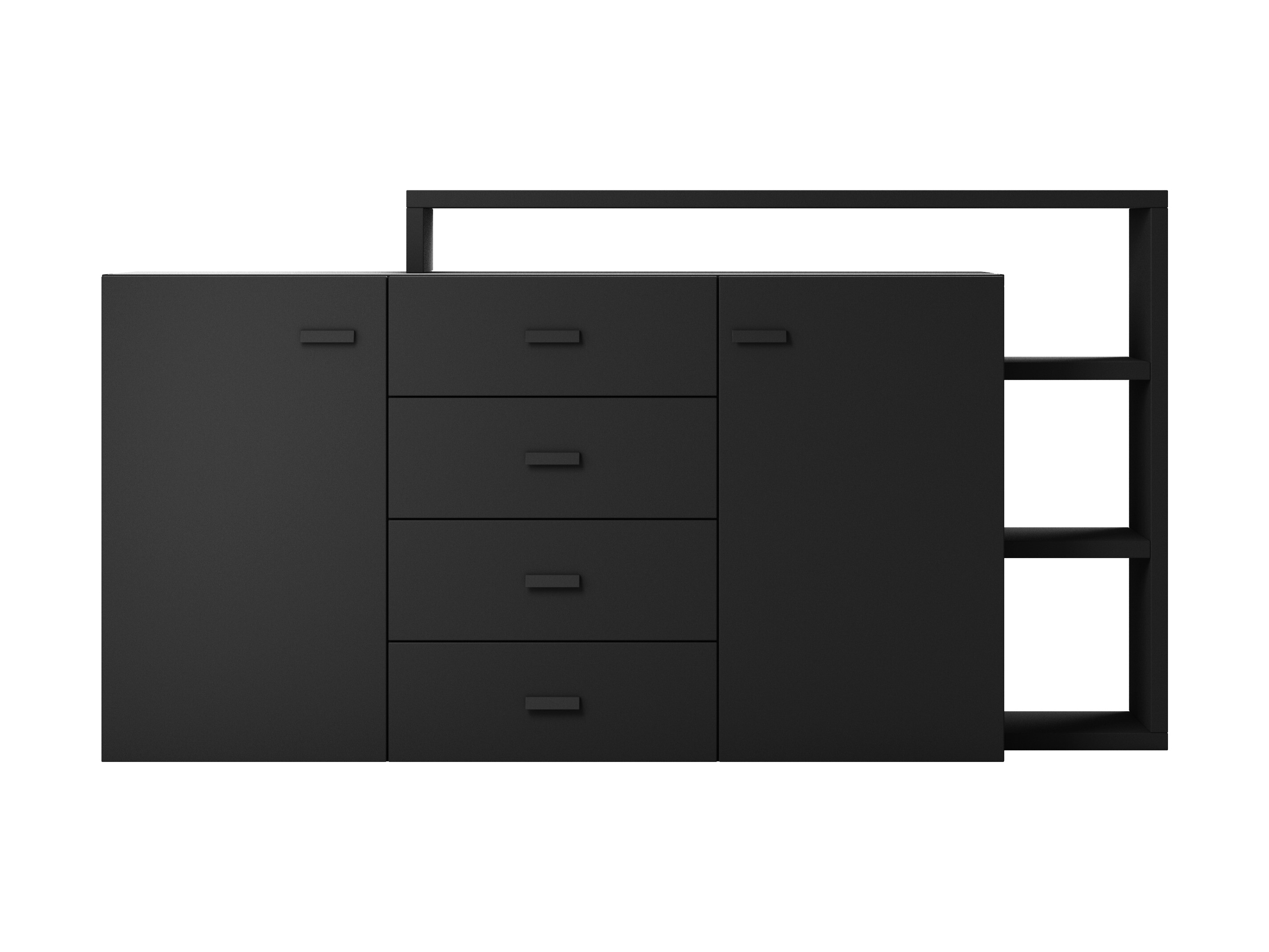 Kumode Lutiva 106 (Matēts melns)