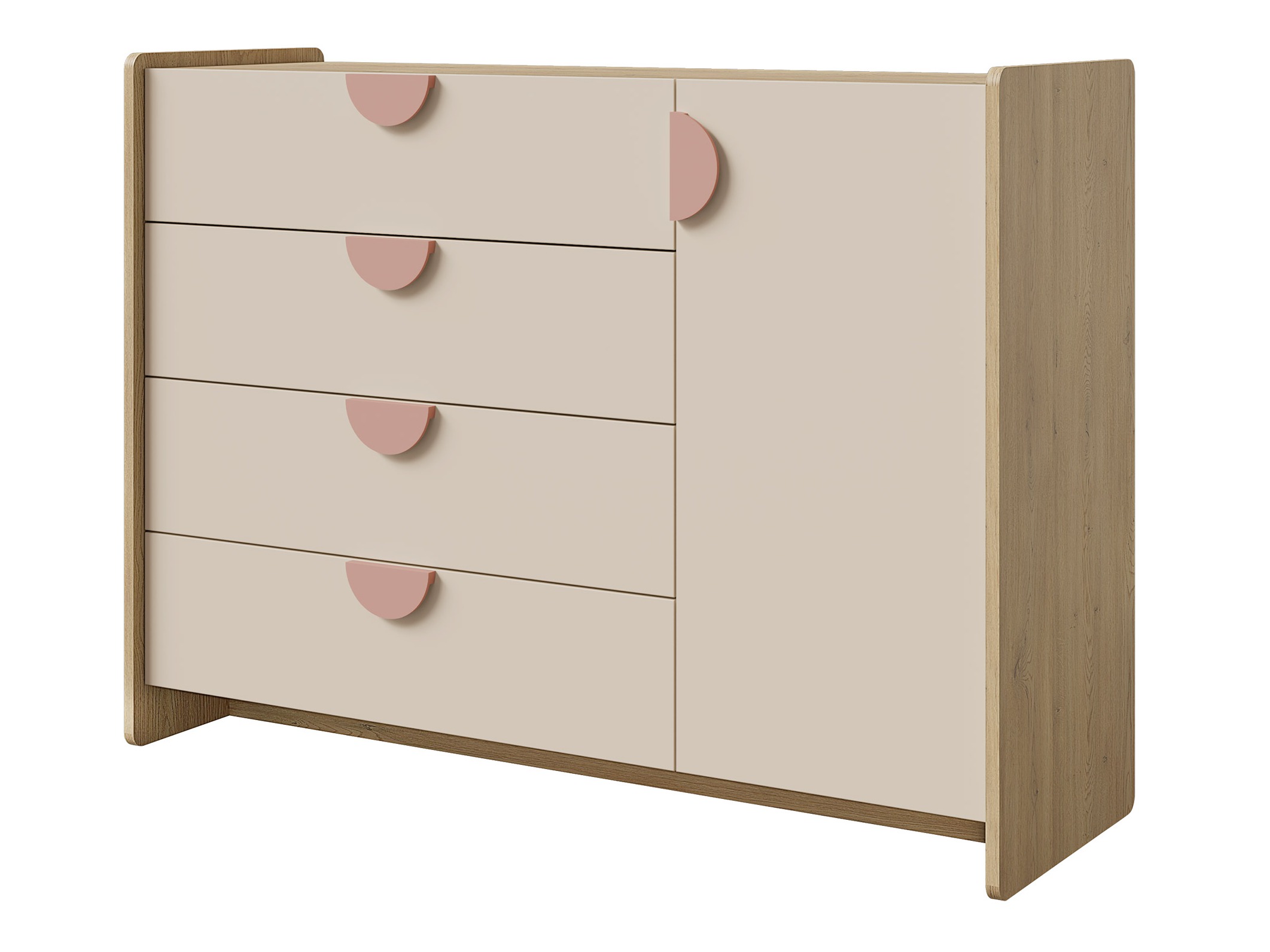 Kumode Fivelbi 108 (Tumši rozā)