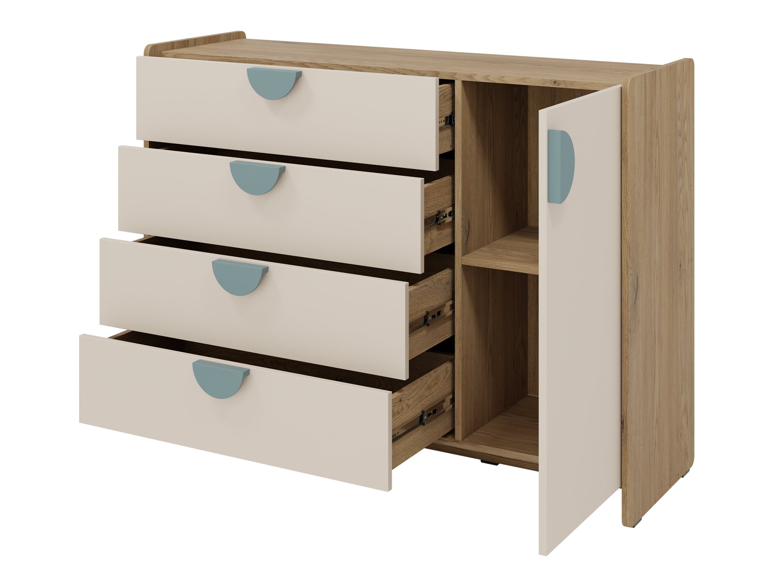 Kumode Fivelbi 108 (Tumši rozā)