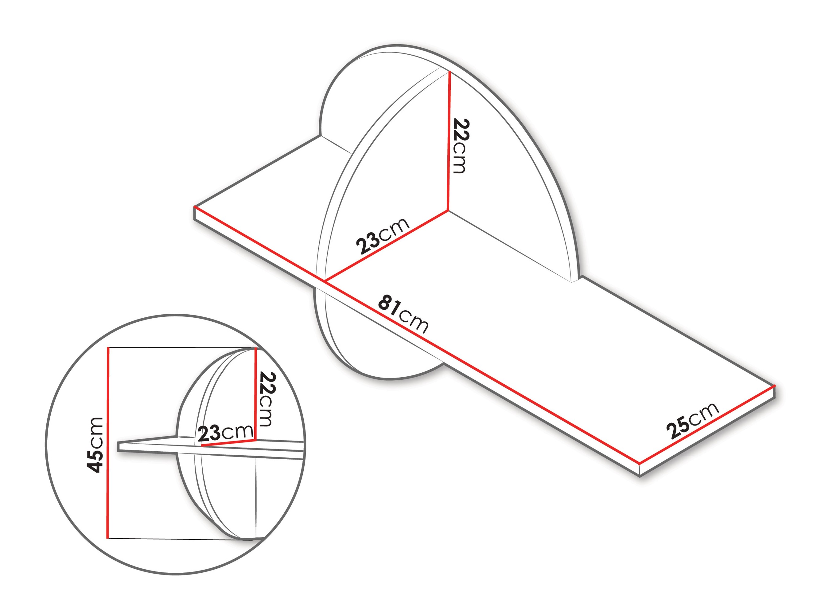 Piekarams plaukts Fivelbi 116 (Kremonas ozols + Zils)