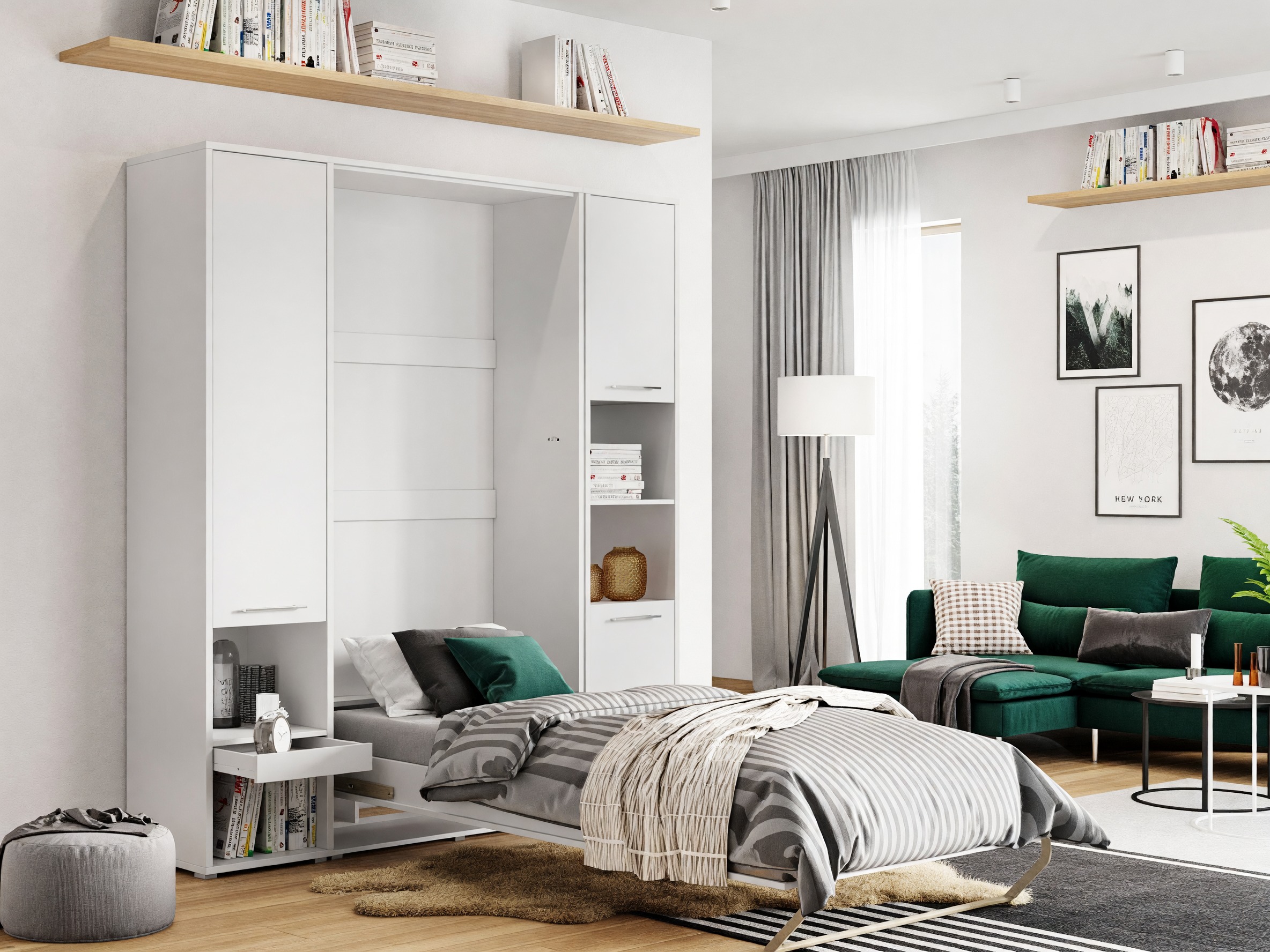 Sienas gulta Concept Pro Lenart III (Balts)
