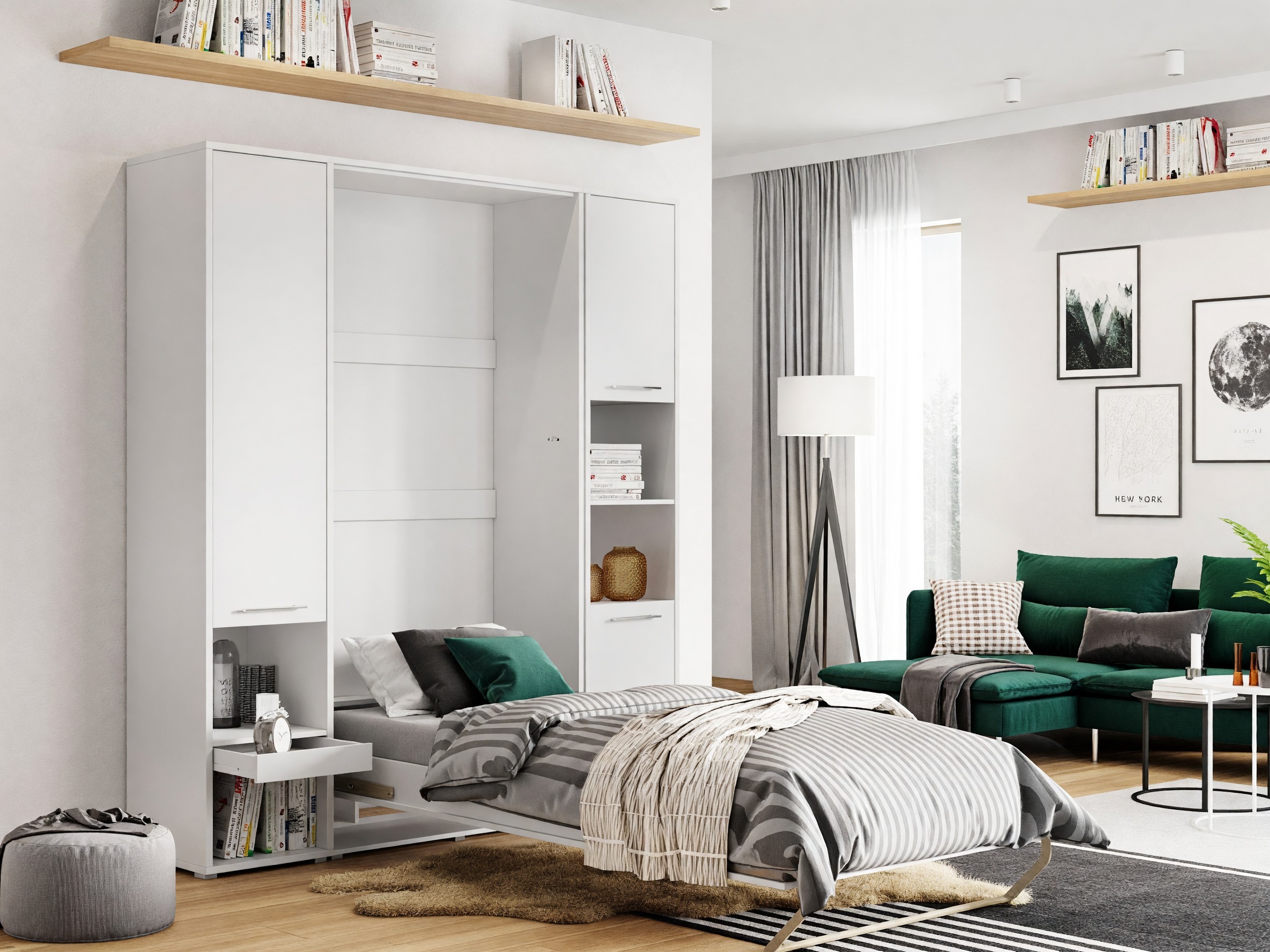 Sienas gulta Concept Pro Lenart III (Balts)