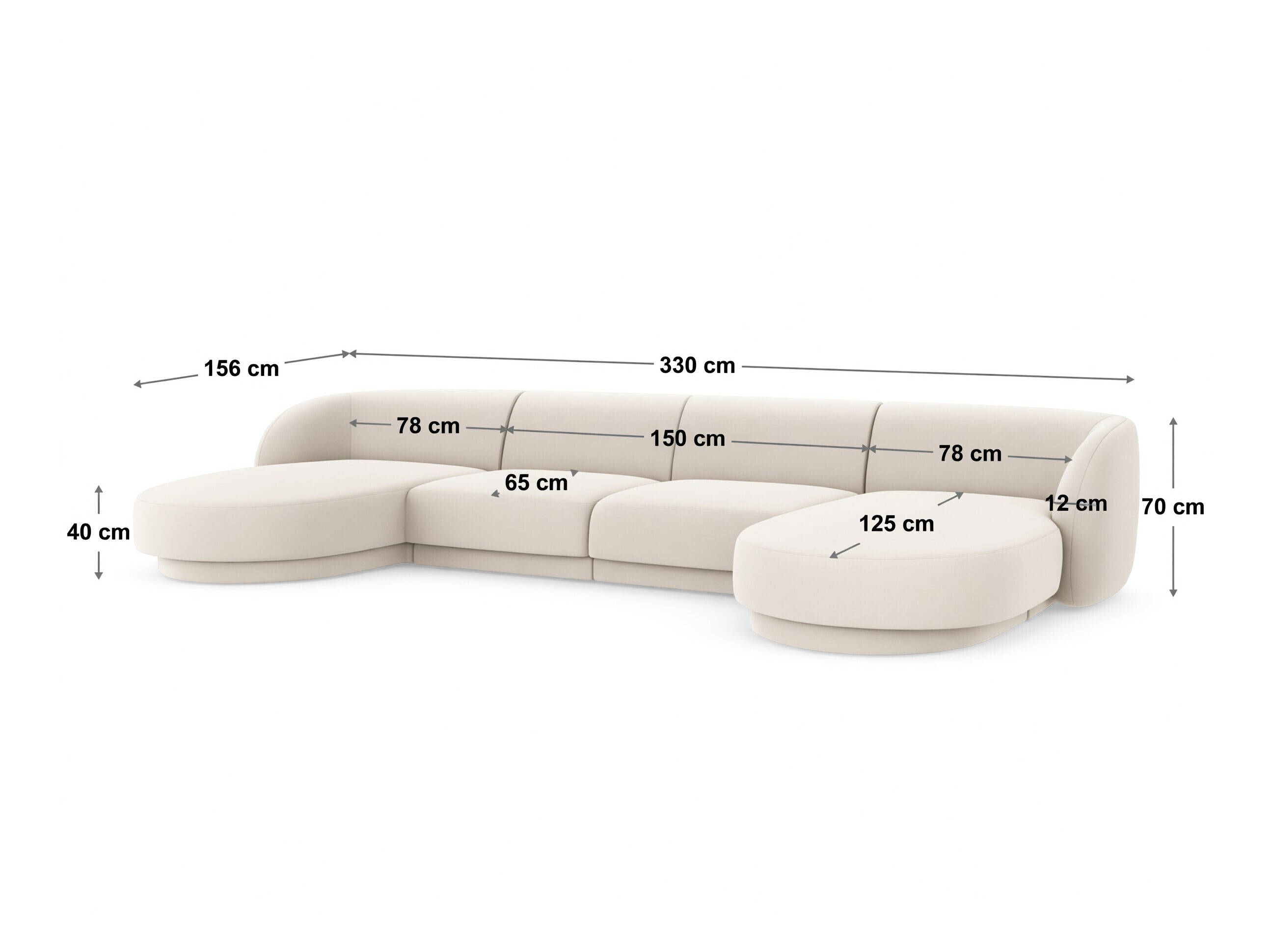 Moduļu stūra dīvāns Tivlomi 108 (Bluvel 4215)