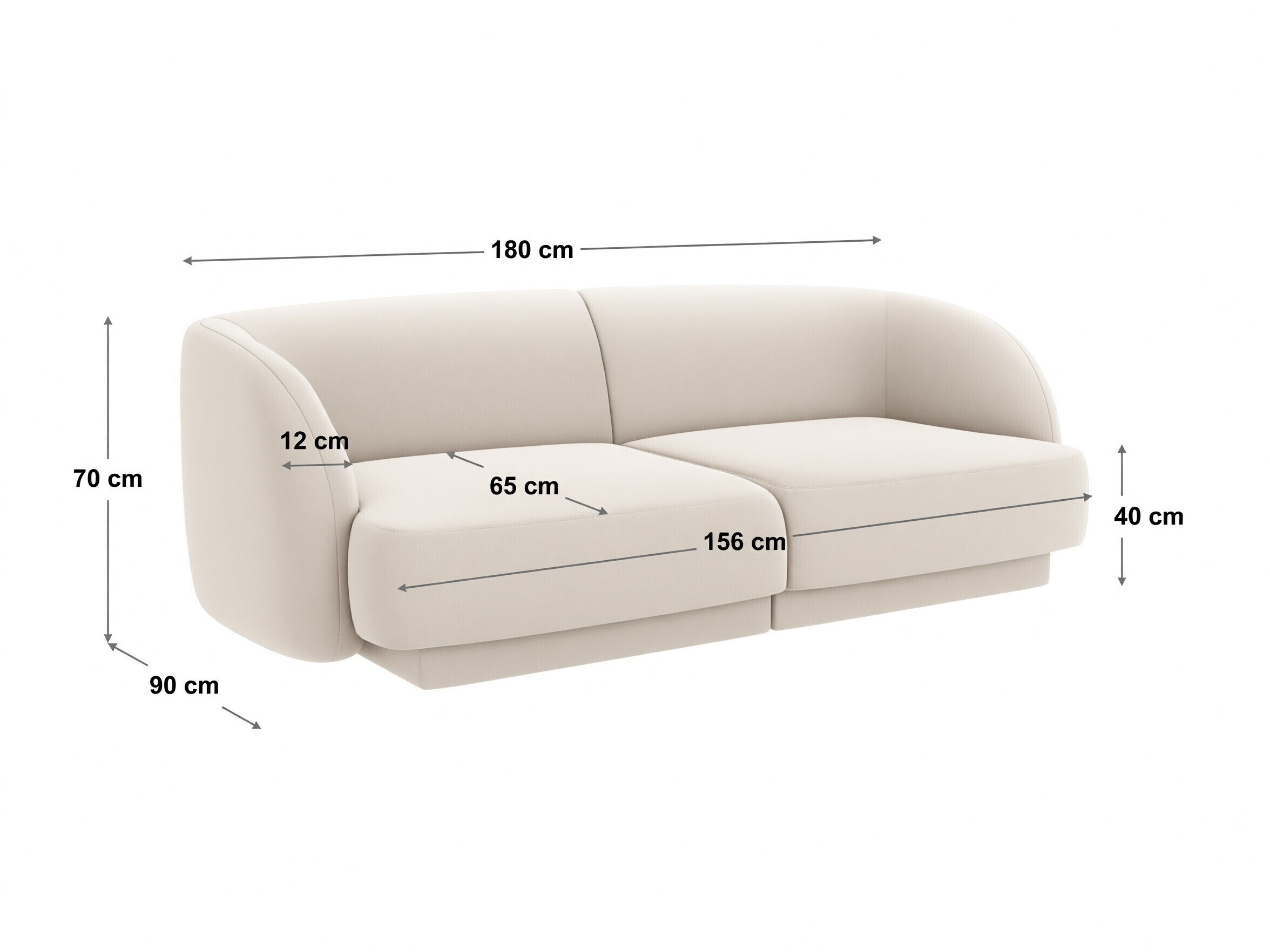 Moduļu dīvāns Tivlomi 100 (Baloo 2081)
