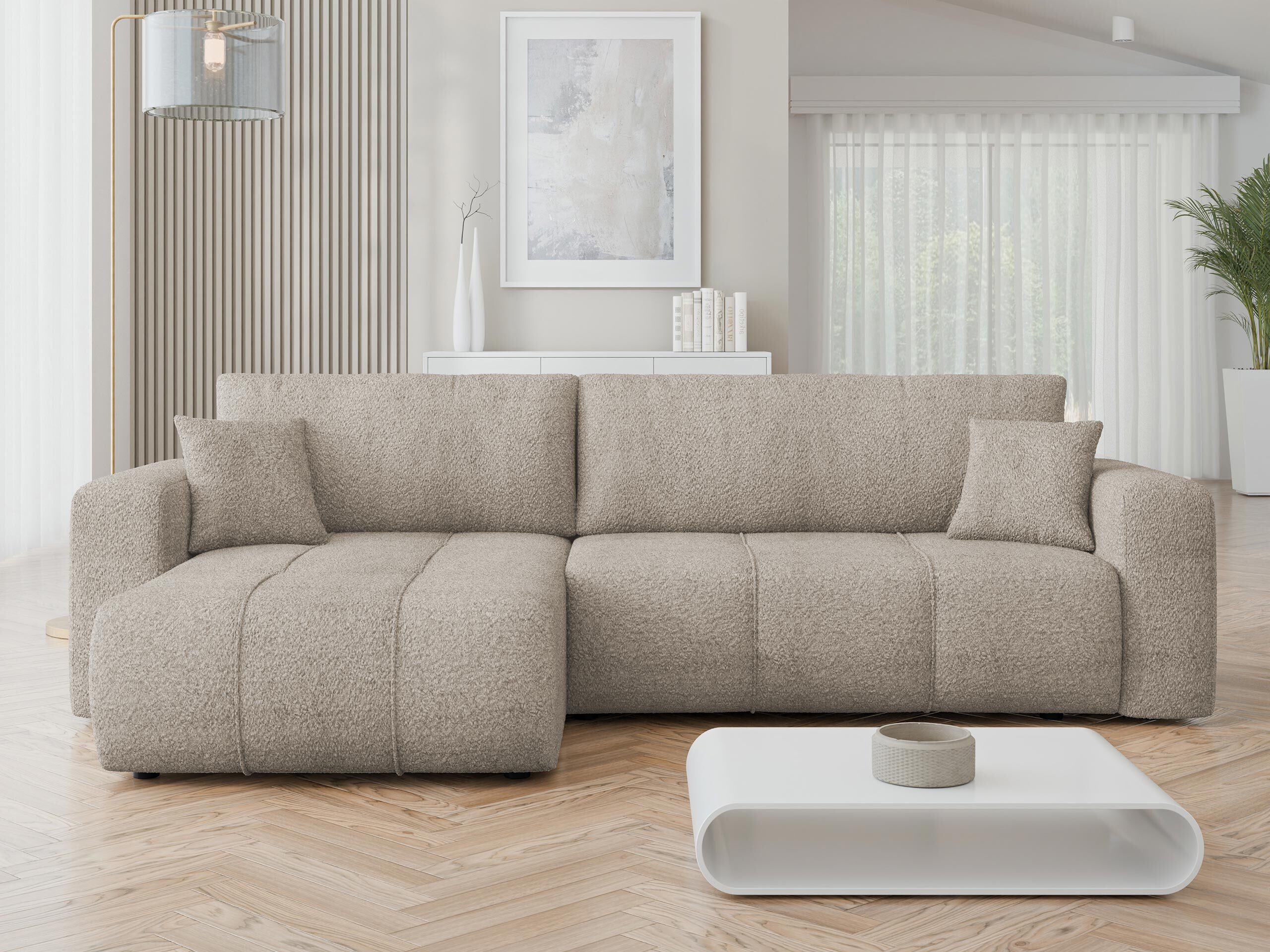 Stūra dīvāns Comfivo Laurus I (Coral 50)