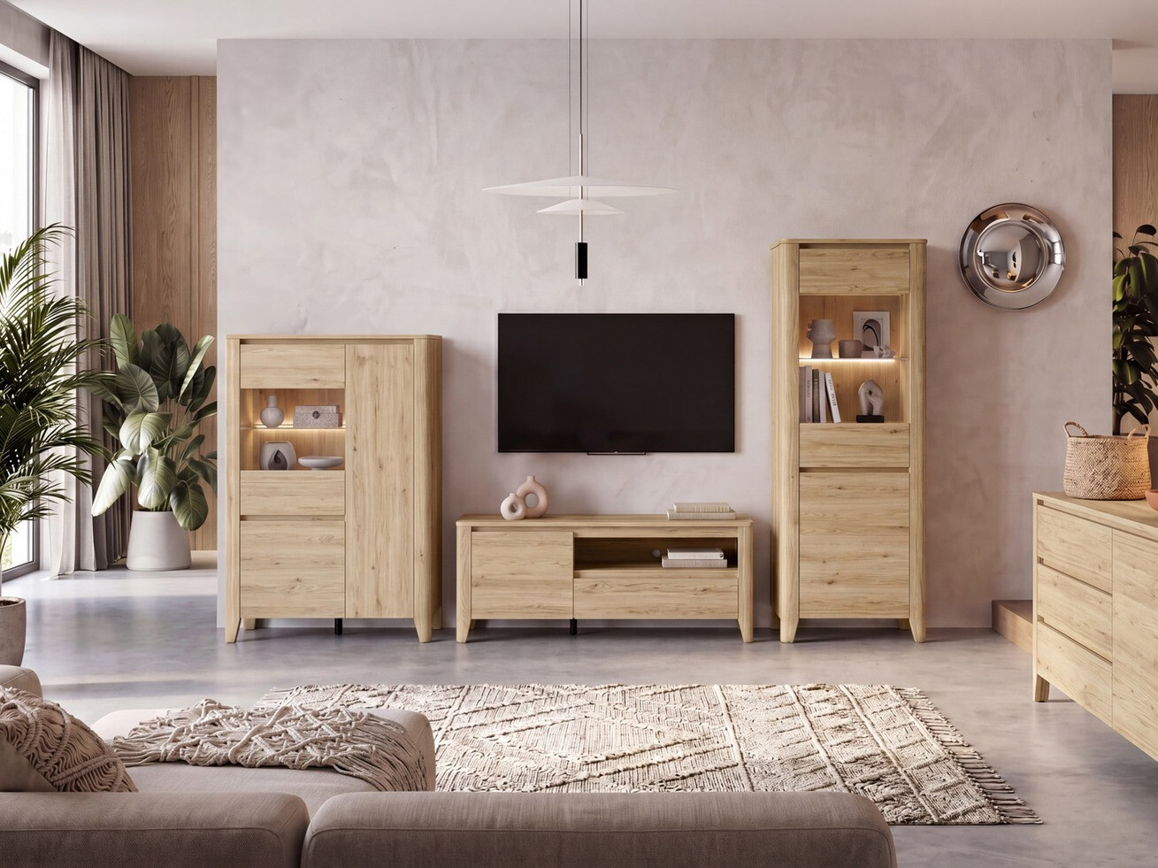 TV galds Talduno 100 (Gaišs ozols)