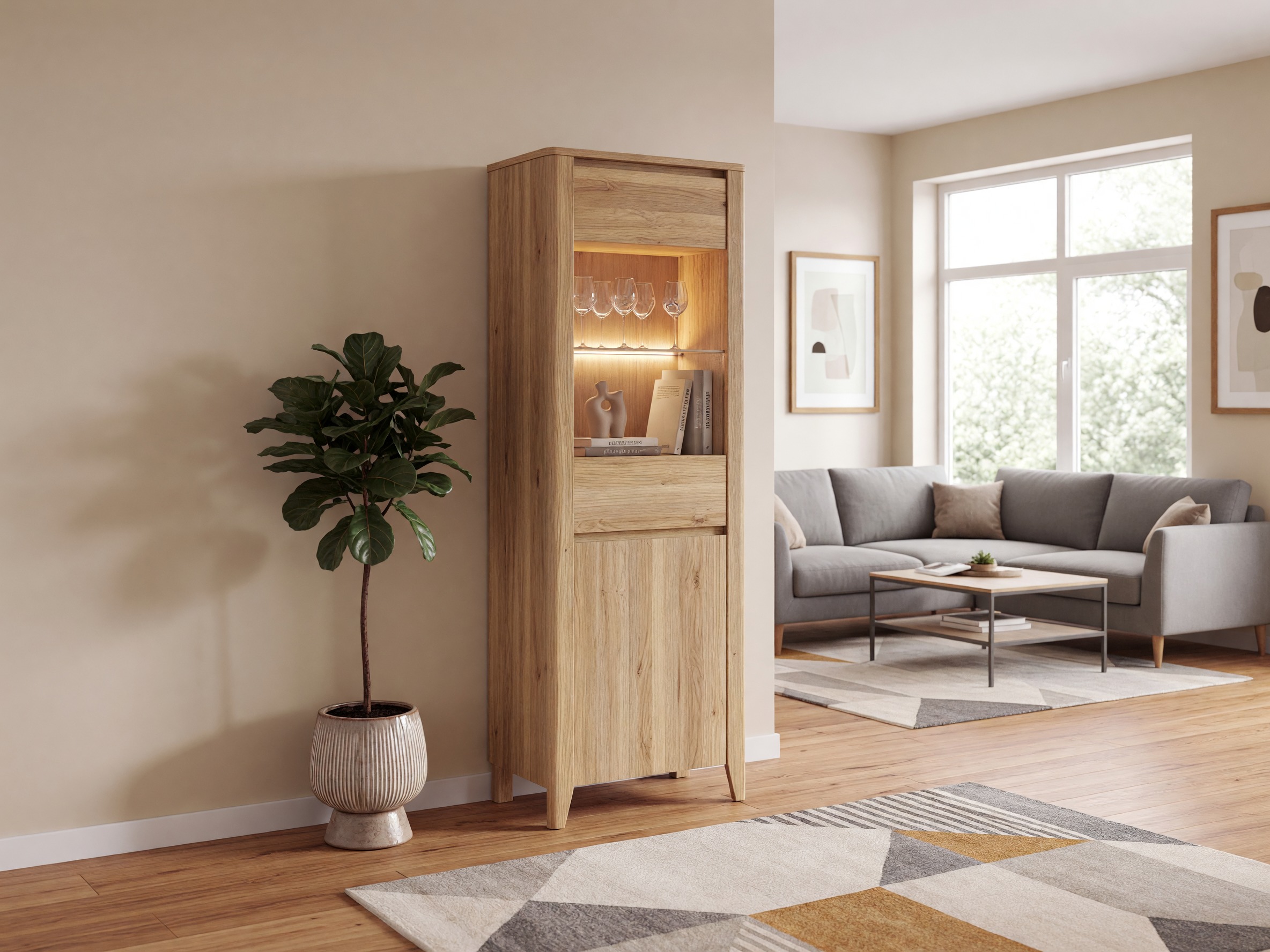 Plaukts Talduno 104 (Gaišs ozols)