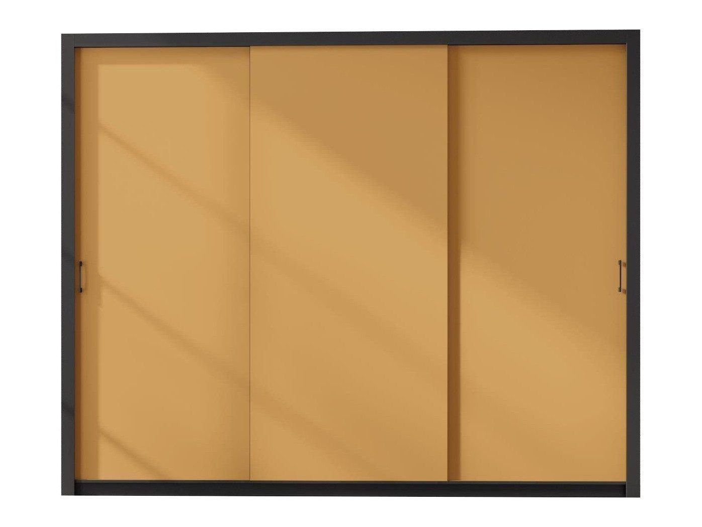 Skapis Murrieta 193 (Melns + Dzeltens)