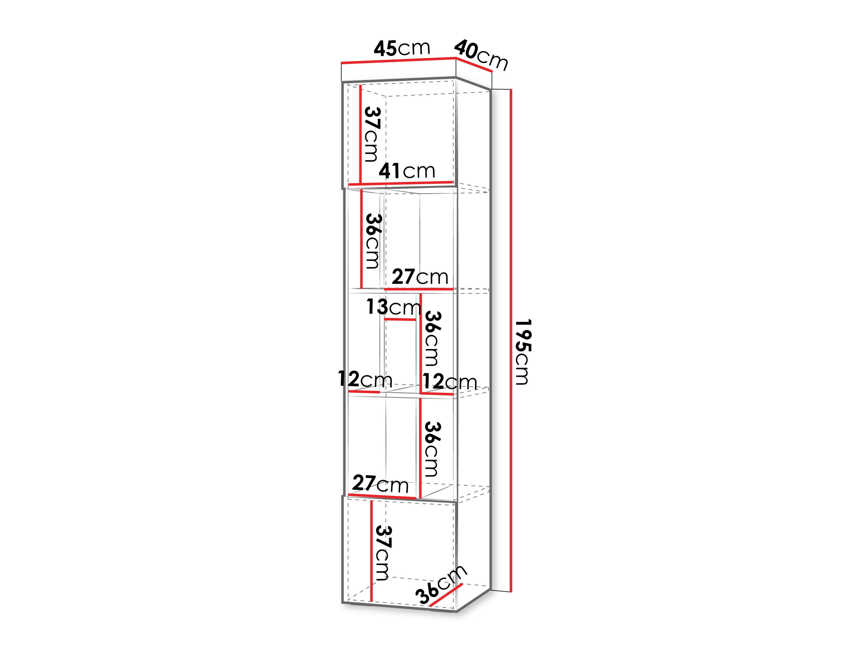 Plaukts Etruva 103 (Ozols)