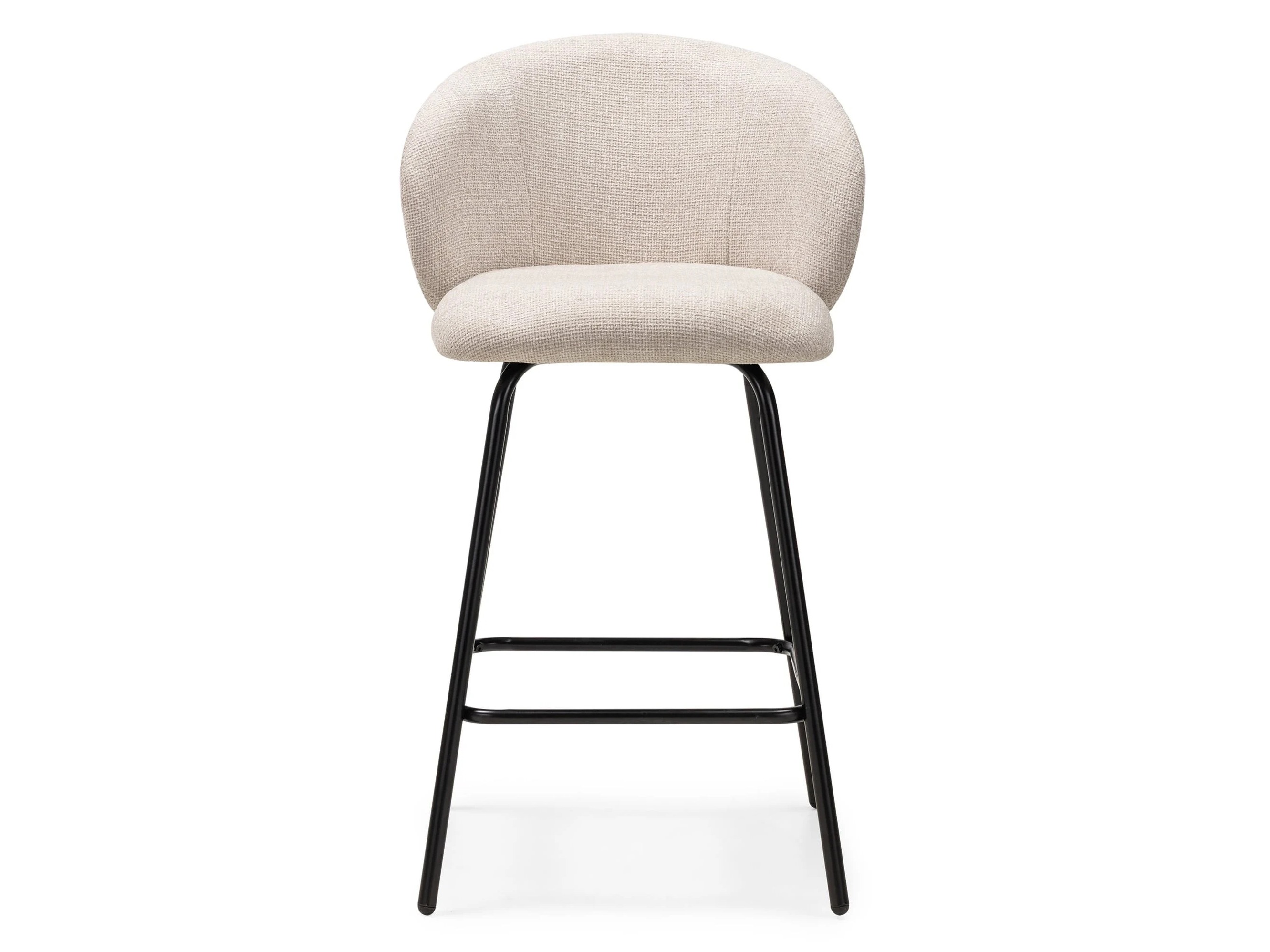 Zemais bāra krēsls Burleson 221 (Krēms + Melns)