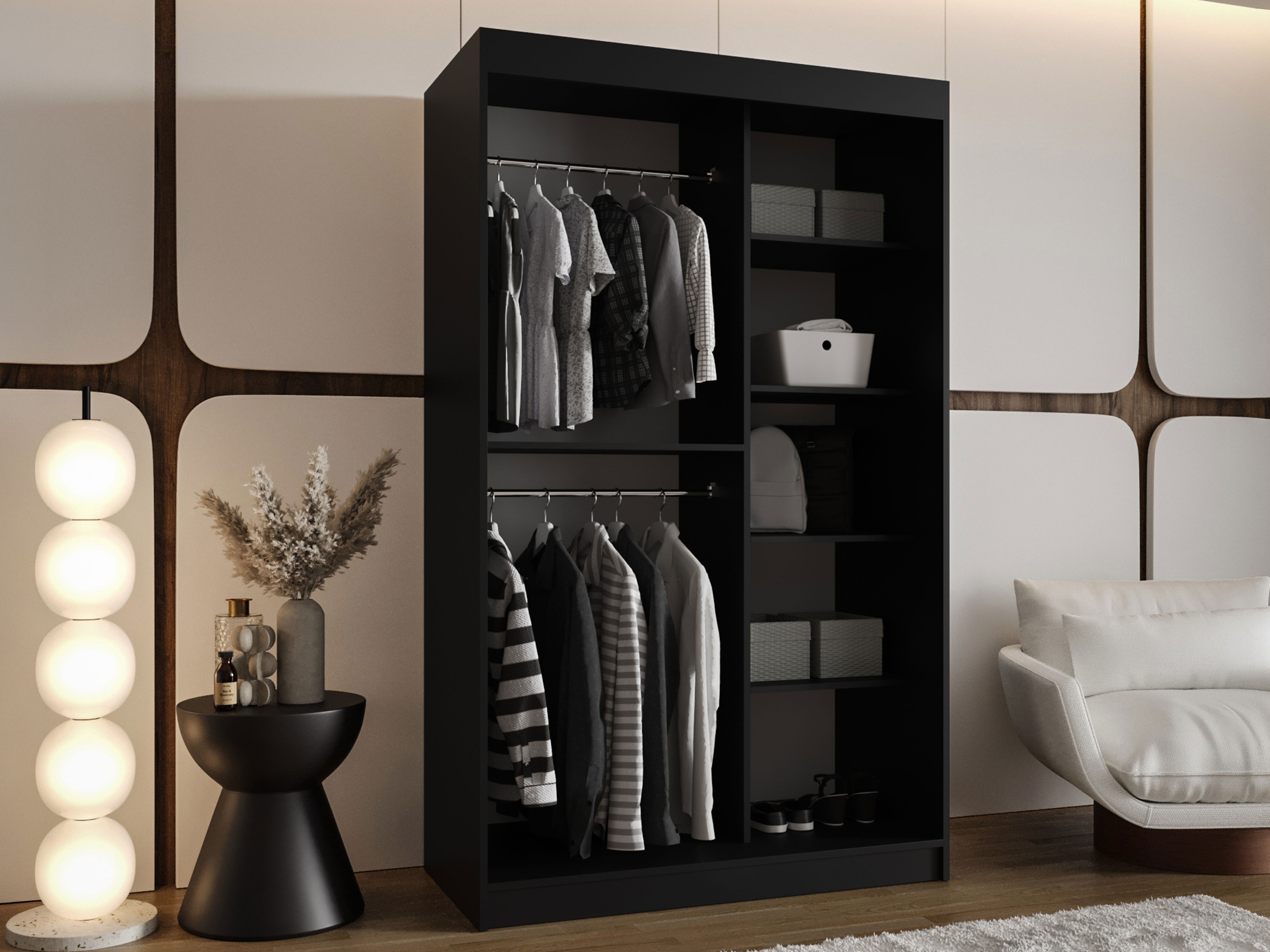 Skapis Hartford 501 (Melns)