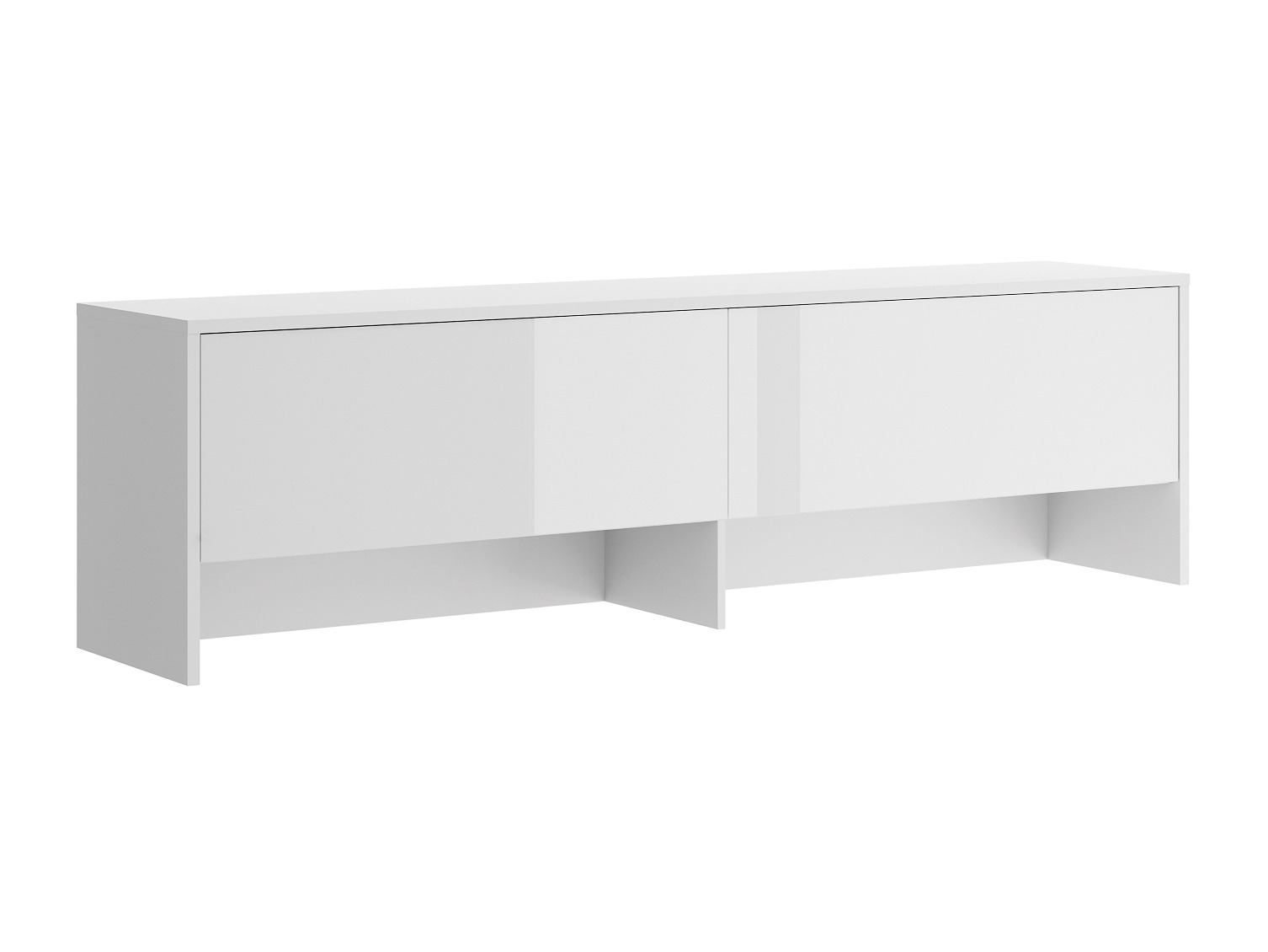 Skapis Concept Lenart III (Balts + Glancēts balts)