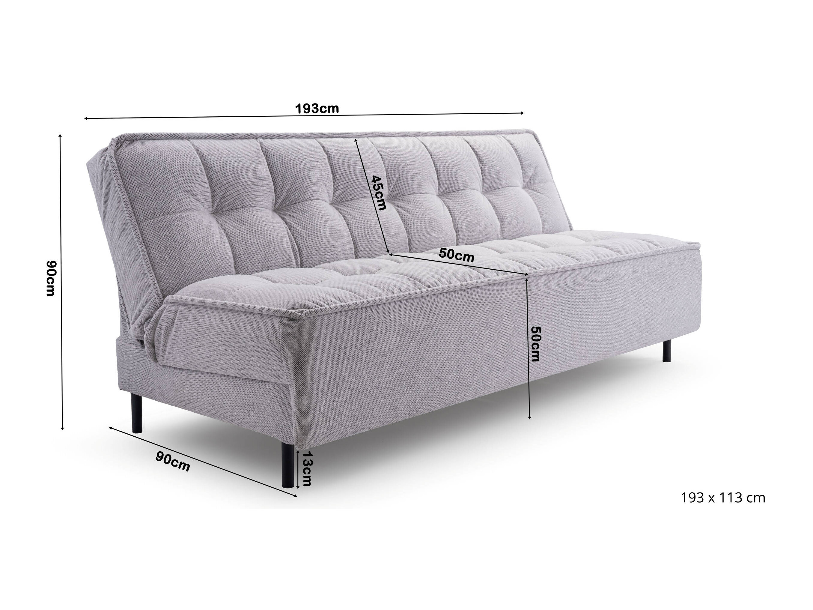 Dīvāns gulta Lufkin 149 (Curio 09)