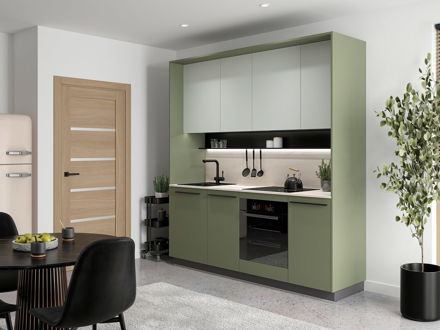 Virtuves komplekts Boston 793 (Zaļš)