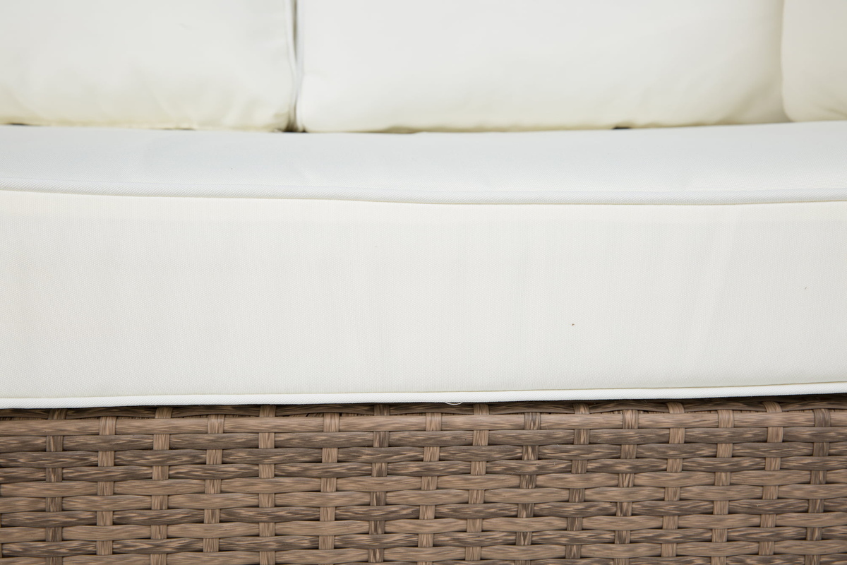 Садовый диван Comfort Garden 1375 (Коричневый + Белый)