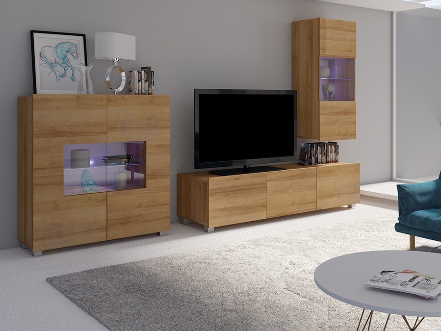 Viesistabas komplekts Tivdalu 111 (Zeltains ozols)