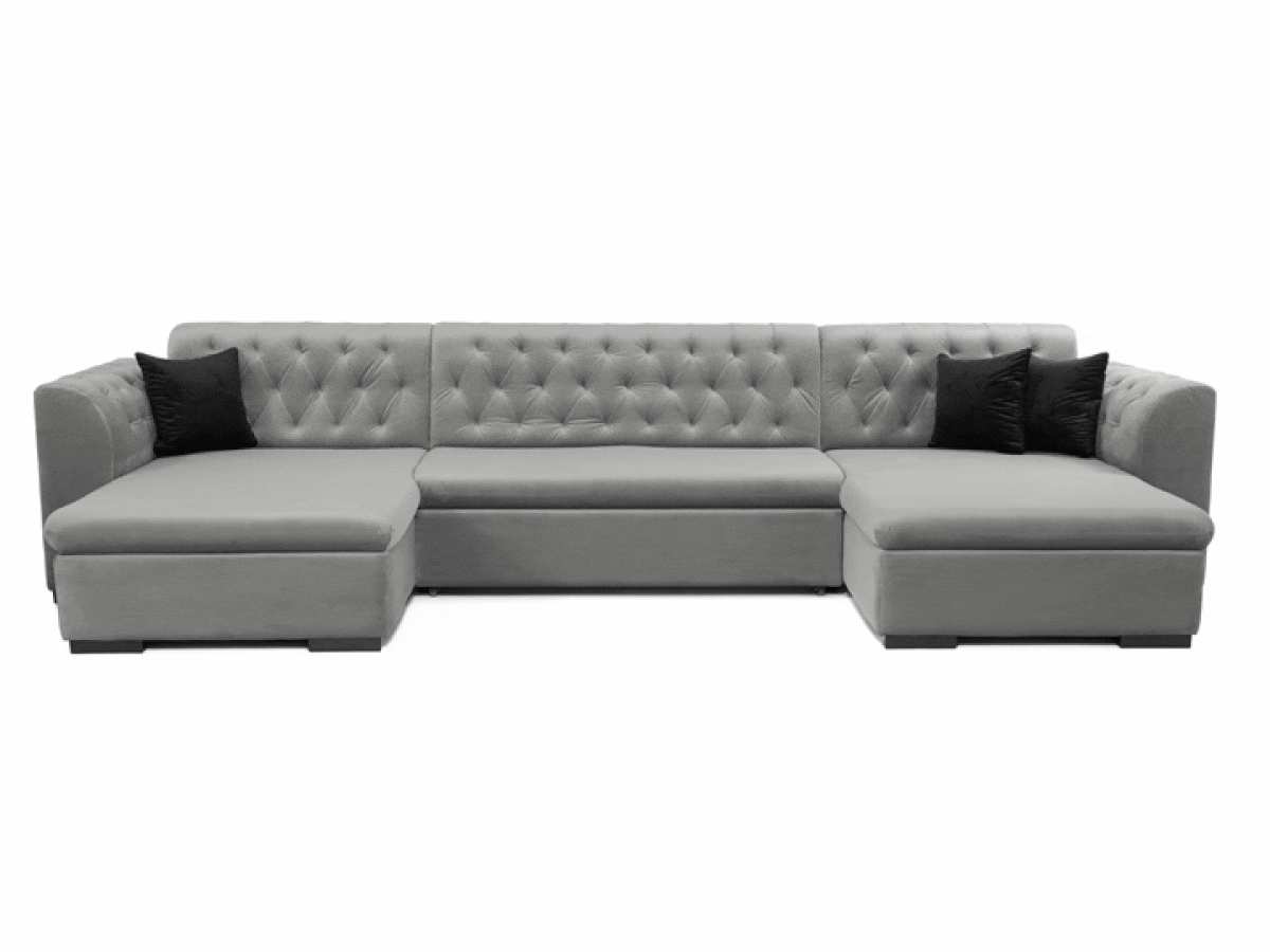 Chesterfield stūra dīvāns Comfivo 255 (Magic Velvet 2250 + Senegal 825)